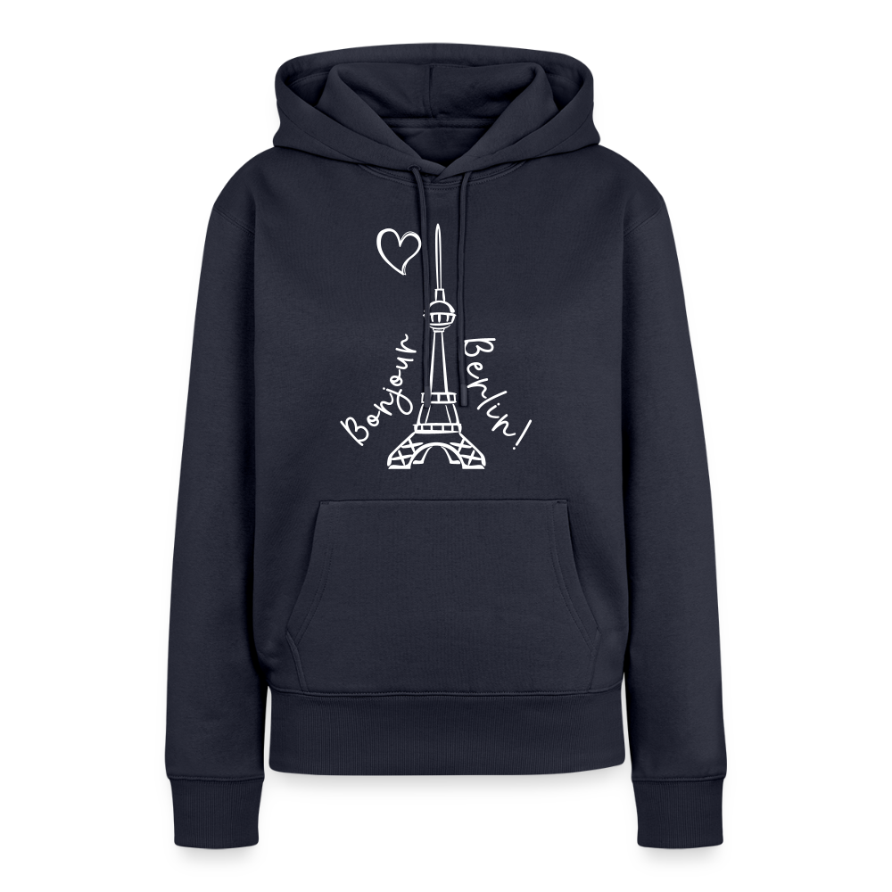 Eiffelturm in Berlin Bonjour - Frauen Premium Hoodie - Navy