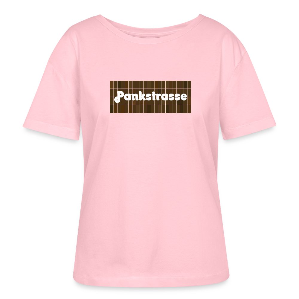 Pankstrasse - Relaxed Rundhals Frauen Bio-T-Shirt - Hellrosa