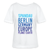 Spandau Planet Earth - Relaxed Rundhals Frauen Bio-T-Shirt - Weiß