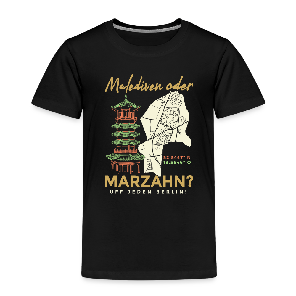 Malediven Oder Marzahn - Kinder Premium T-Shirt - Schwarz