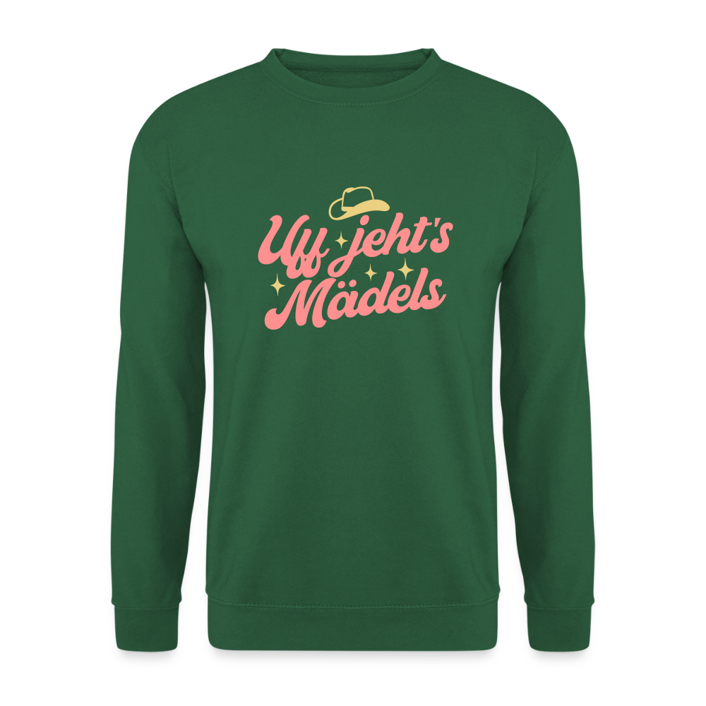 Uff jeht’s Mädels - Unisex Pullover - Grün