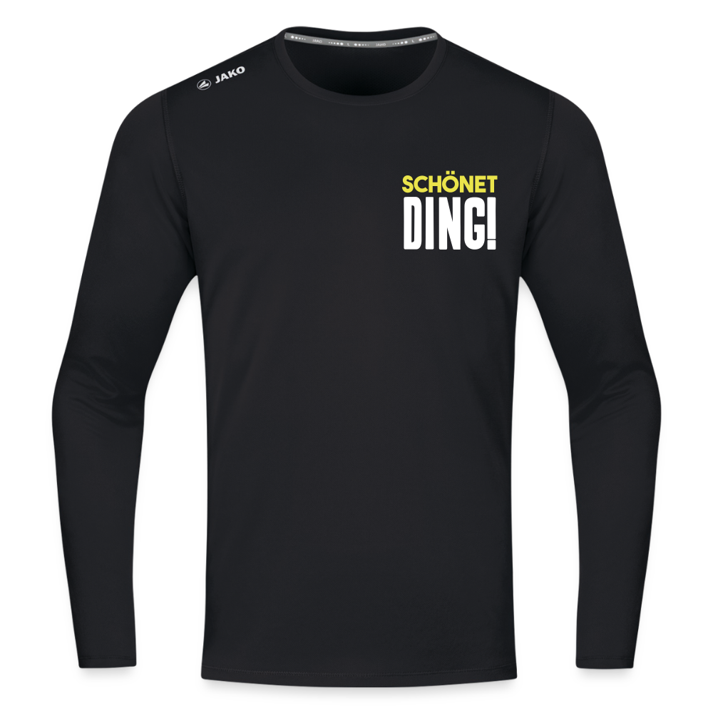 schönet Ding! - Männer Sport Langamshirt - Schwarz