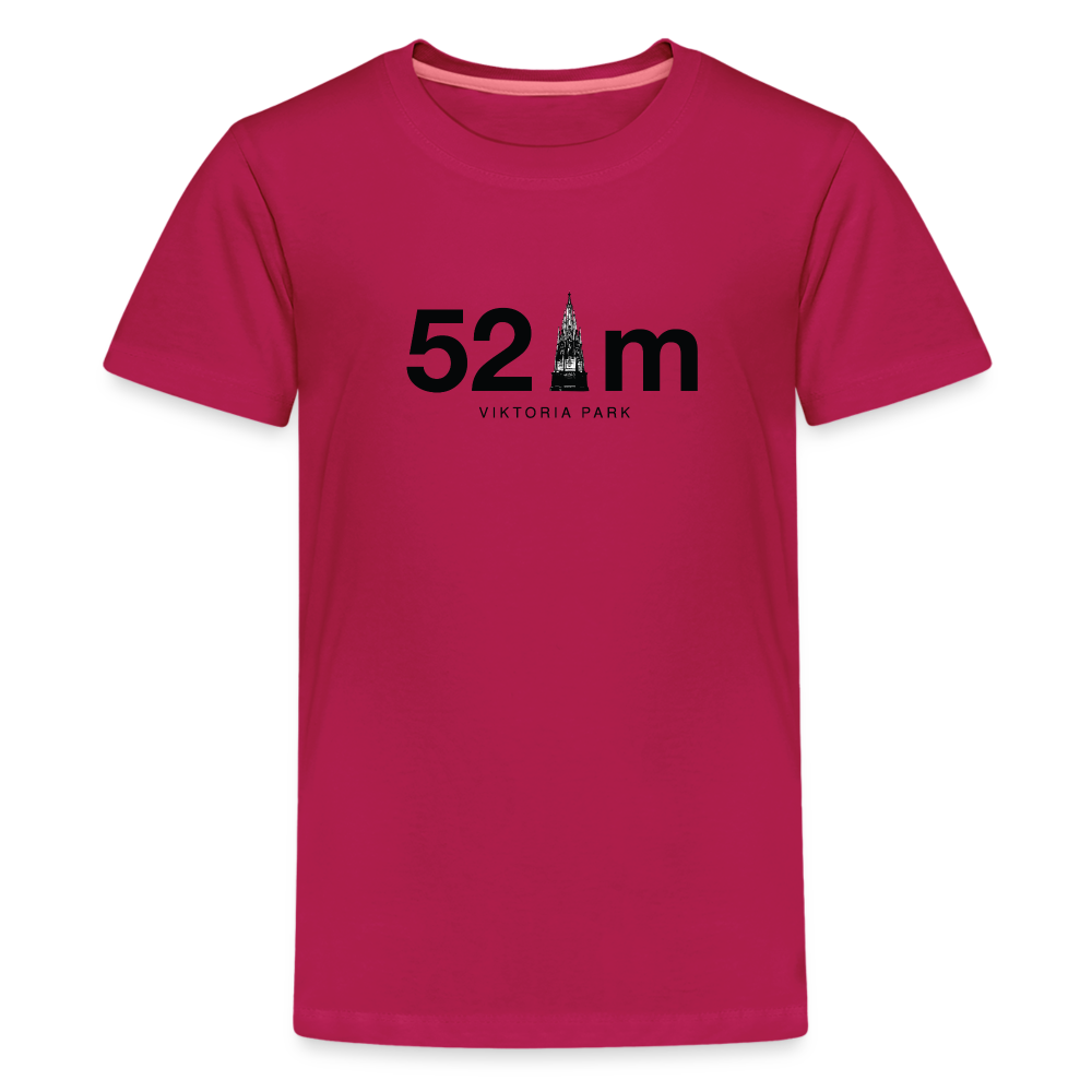 52 m Viktoria Park - Teenager Premium T-Shirt - dunkles Pink