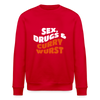 Sex, Drucks & Currywurst - Unisex Bio Sweatshirt - Rot