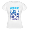 Wedding Planet Earth - Frauen Premium T-Shirt - Weiß