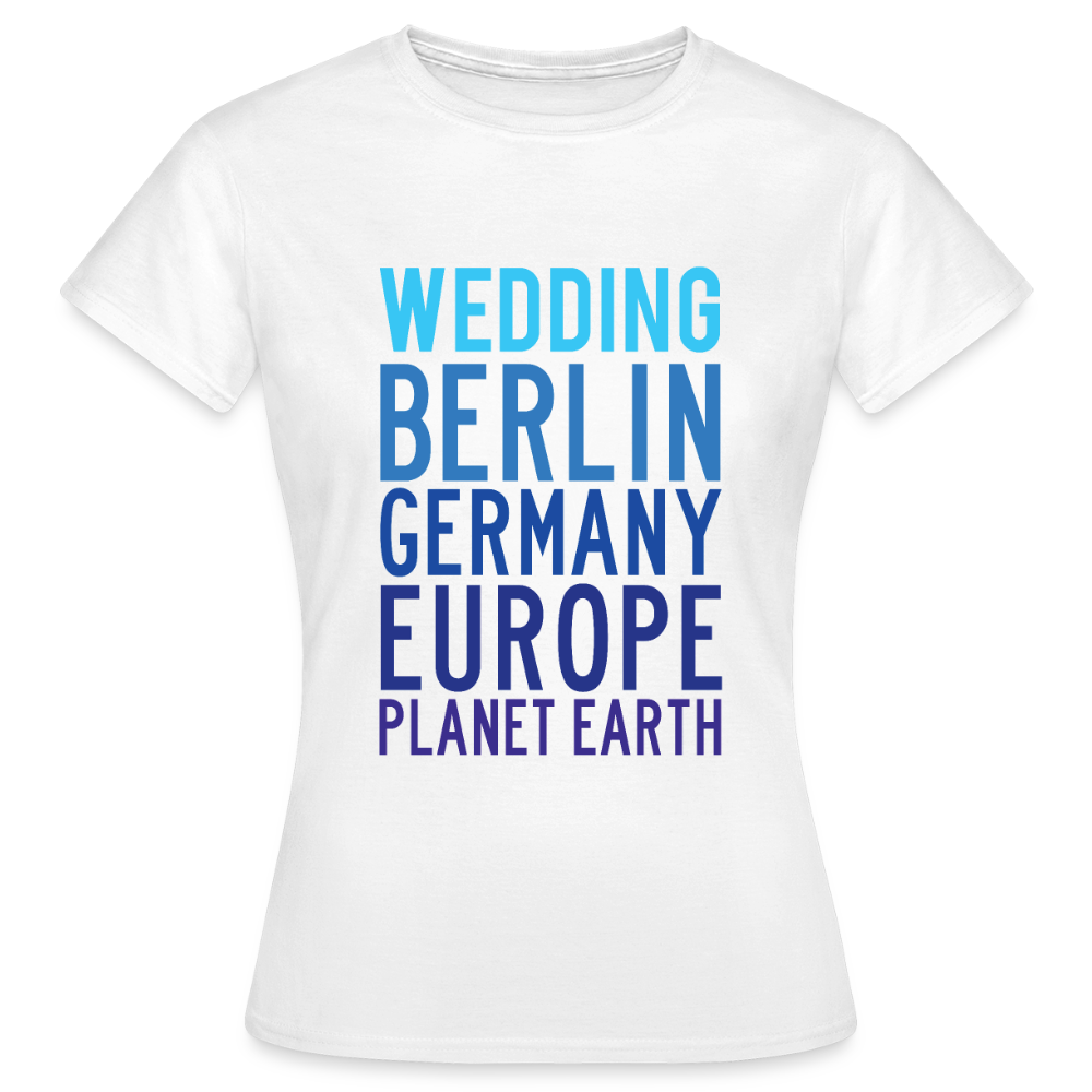 Wedding Planet Earth - Frauen Premium T-Shirt - Weiß