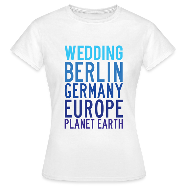 Wedding Planet Earth - Frauen Premium T-Shirt - Weiß