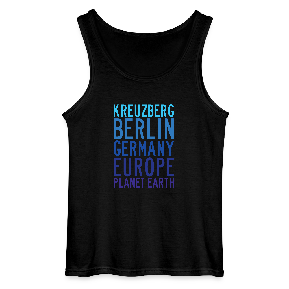 Kreuzberg - Planet Earth - Männer Tank Top - Schwarz