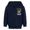 Juten Morjen, Backfeifenjesichta! - Baby Bio Zip Hoodie - Navy