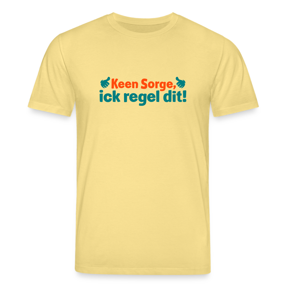 Keene Sorge, ick regel dit! - Unisex Bio T-Shirt - Gelb Viva
