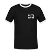 Flitz piepe - Männer Ringer T-Shirt - Schwarz/Weiß
