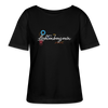 Lichtenbergerin - Relaxed Rundhals Frauen Bio-T-Shirt - Schwarz