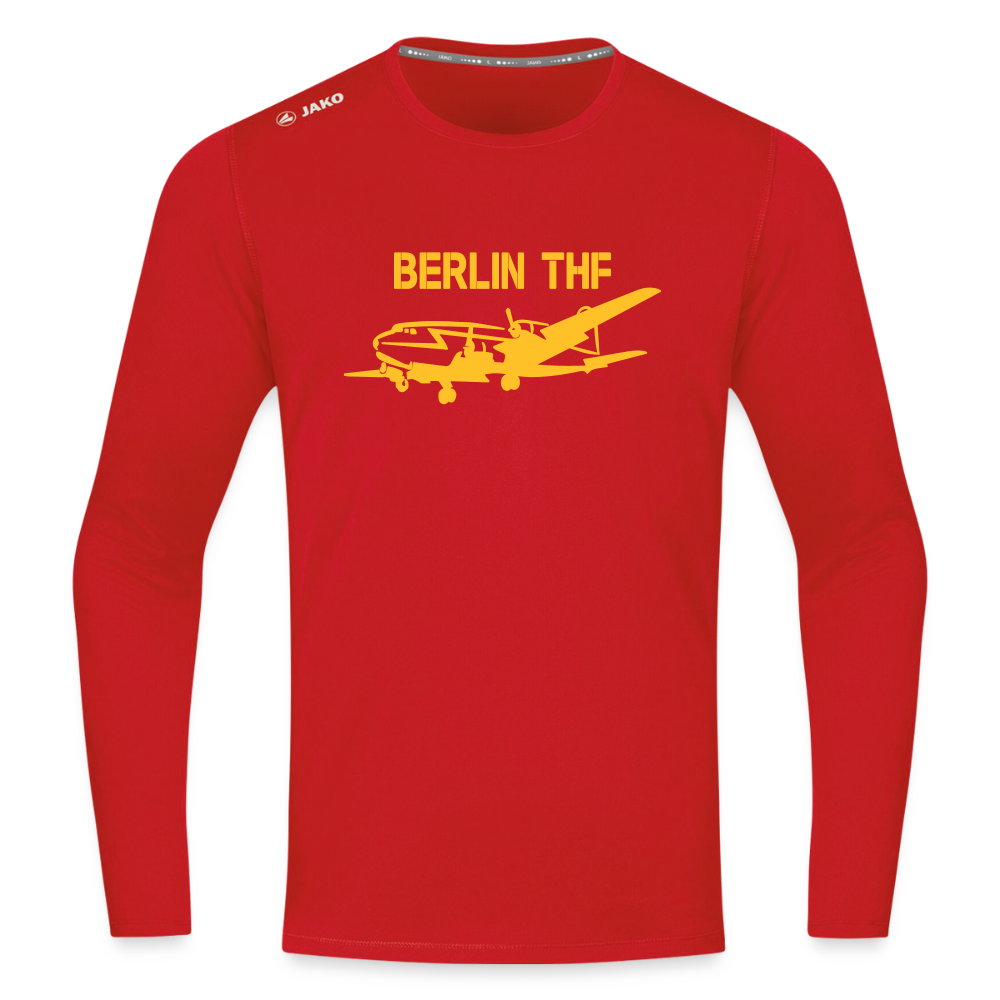 Berlin THF - Männer Sport Langamshirt - Rot