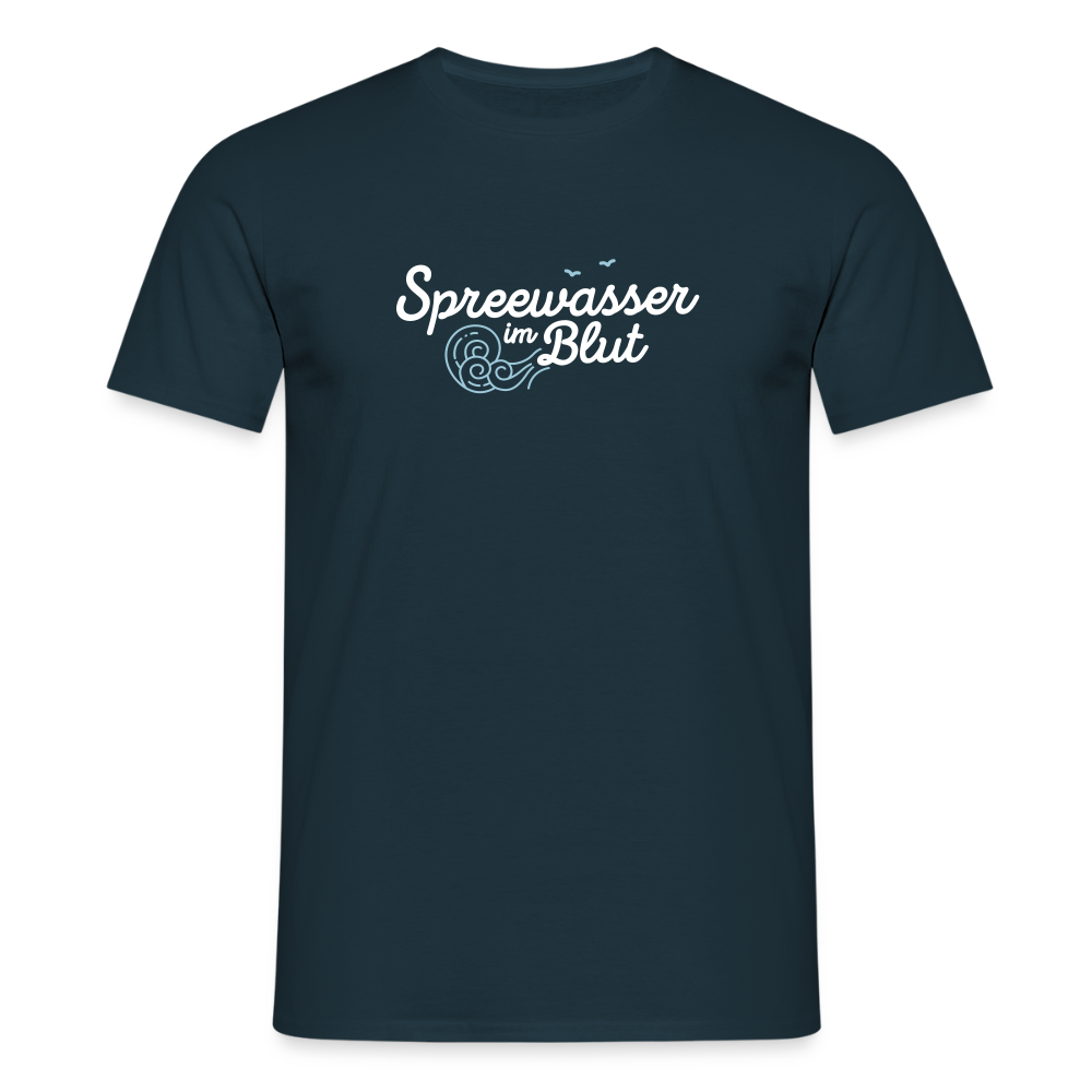Spreewasser im Blut - Männer Premium T-Shirt - Navy