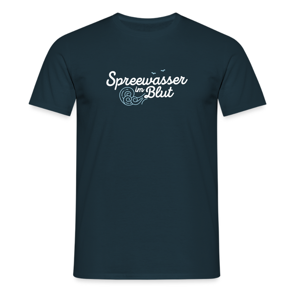 Spreewasser im Blut - Männer Premium T-Shirt - Navy
