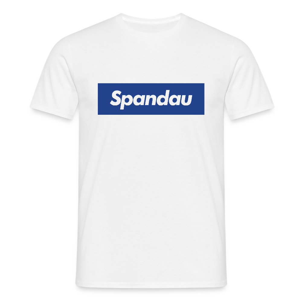 Spandau blau - Männer Premium T-Shirt - Weiß