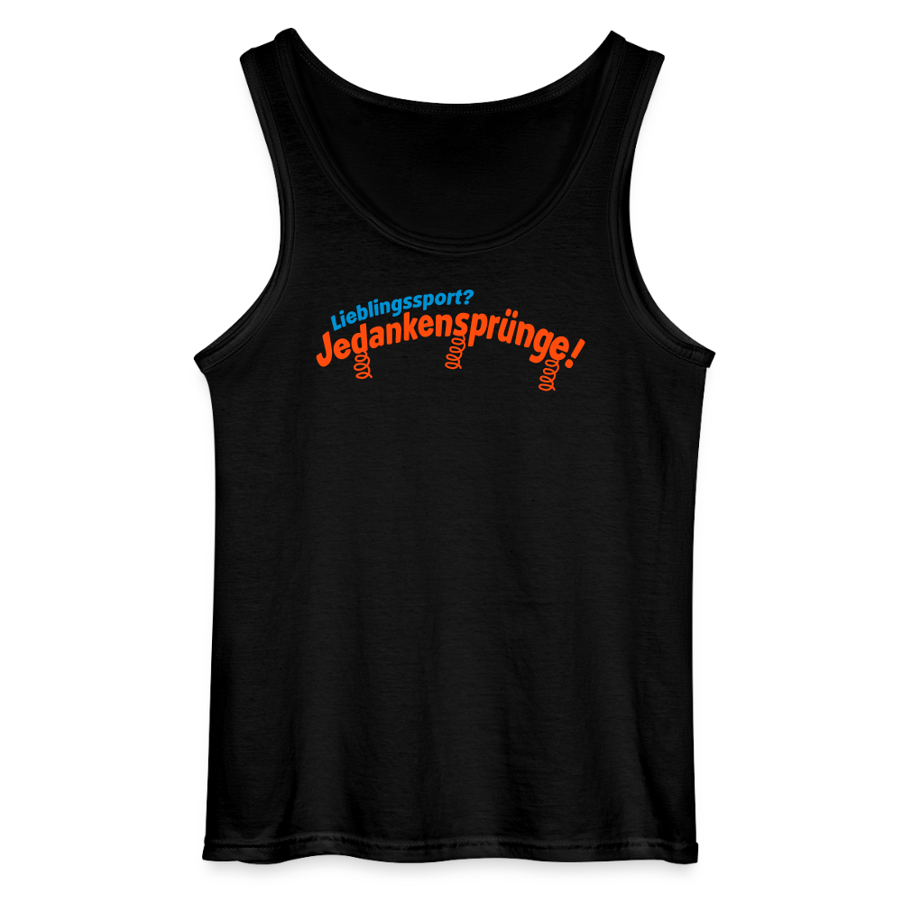 Lieblingssport? Jedankensprünge! - Männer Tank Top - Schwarz