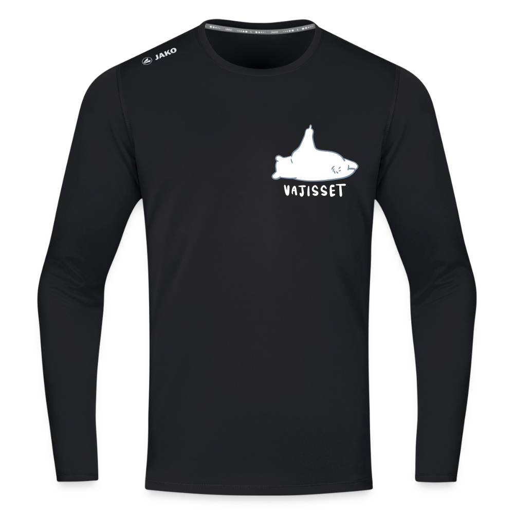 Vajisset - Männer Sport Langamshirt - Schwarz