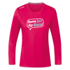 Keene Zeit für Blabla! - Frauen Sport Langarmshirt - dunkles Pink