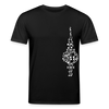 Fernsehturm der Noten - Unisex Bio T-Shirt - Schwarz