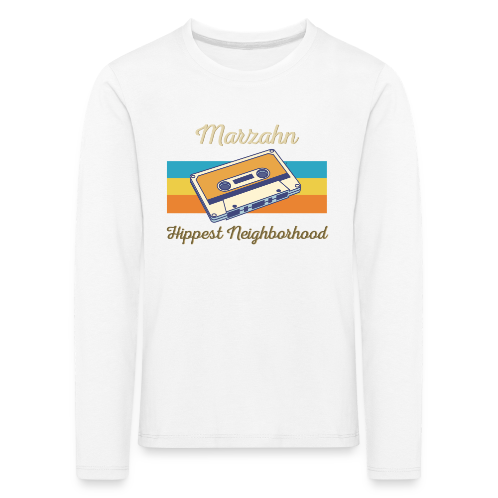 Marzahn Hippest Neighborhood - Kinder Langarmshirt - Weiß