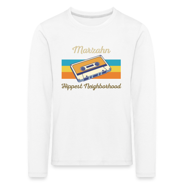 Marzahn Hippest Neighborhood - Kinder Langarmshirt - Weiß