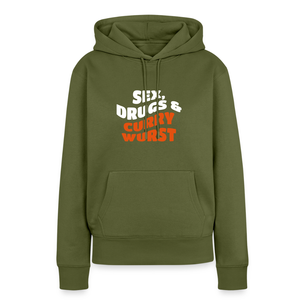 Sex, Drucks & Currywurst - Frauen Premium Hoodie - Khaki