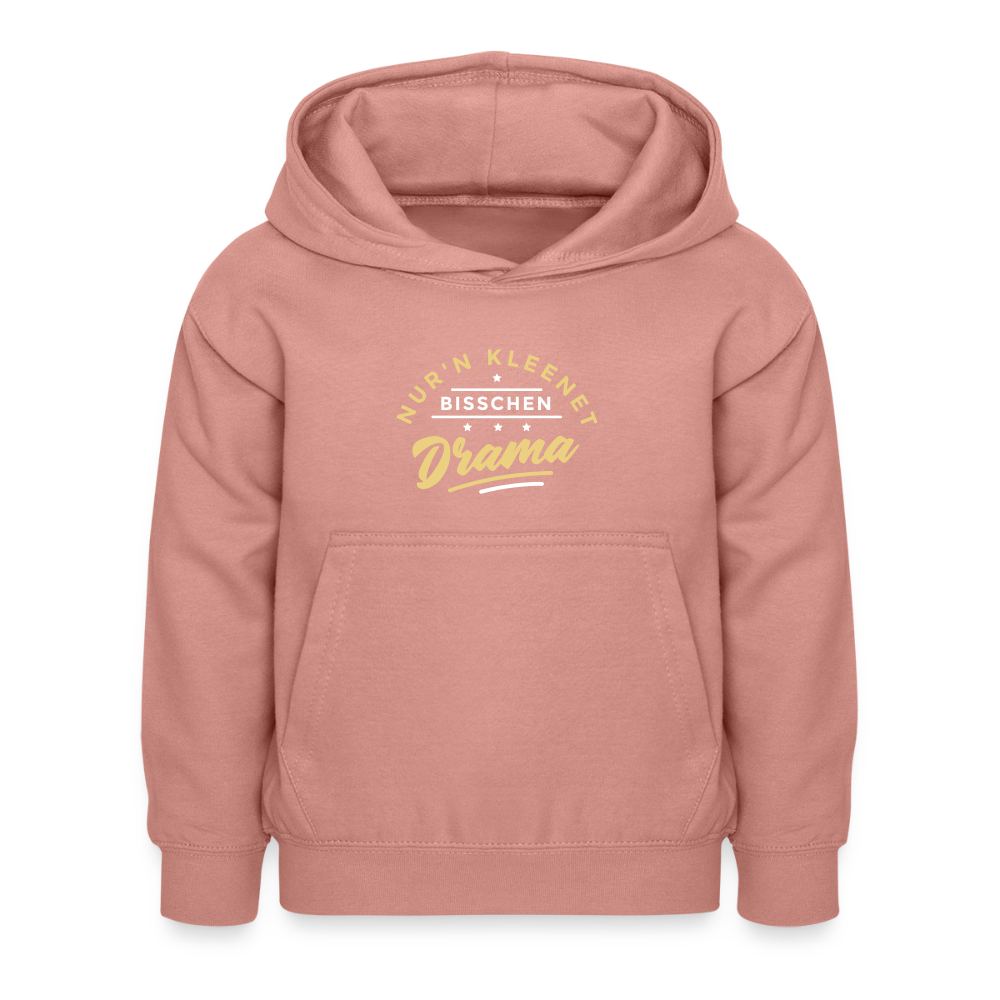Nur'n kleenet Bisschen Drama - Kinder Hoodie - Altrosa