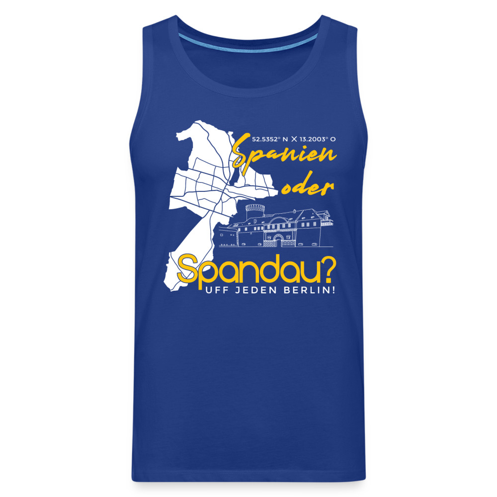Spanien oder Spandau - Männer Premium Tank Top - Königsblau
