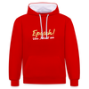 Episch! Von Jeburt an - Kontrast Hoodie - Rot/Weiß