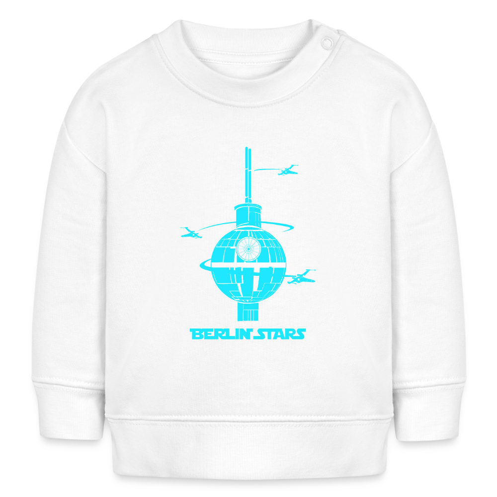 Berlin Stars - Blau - Baby Bio Pullover - Weiß