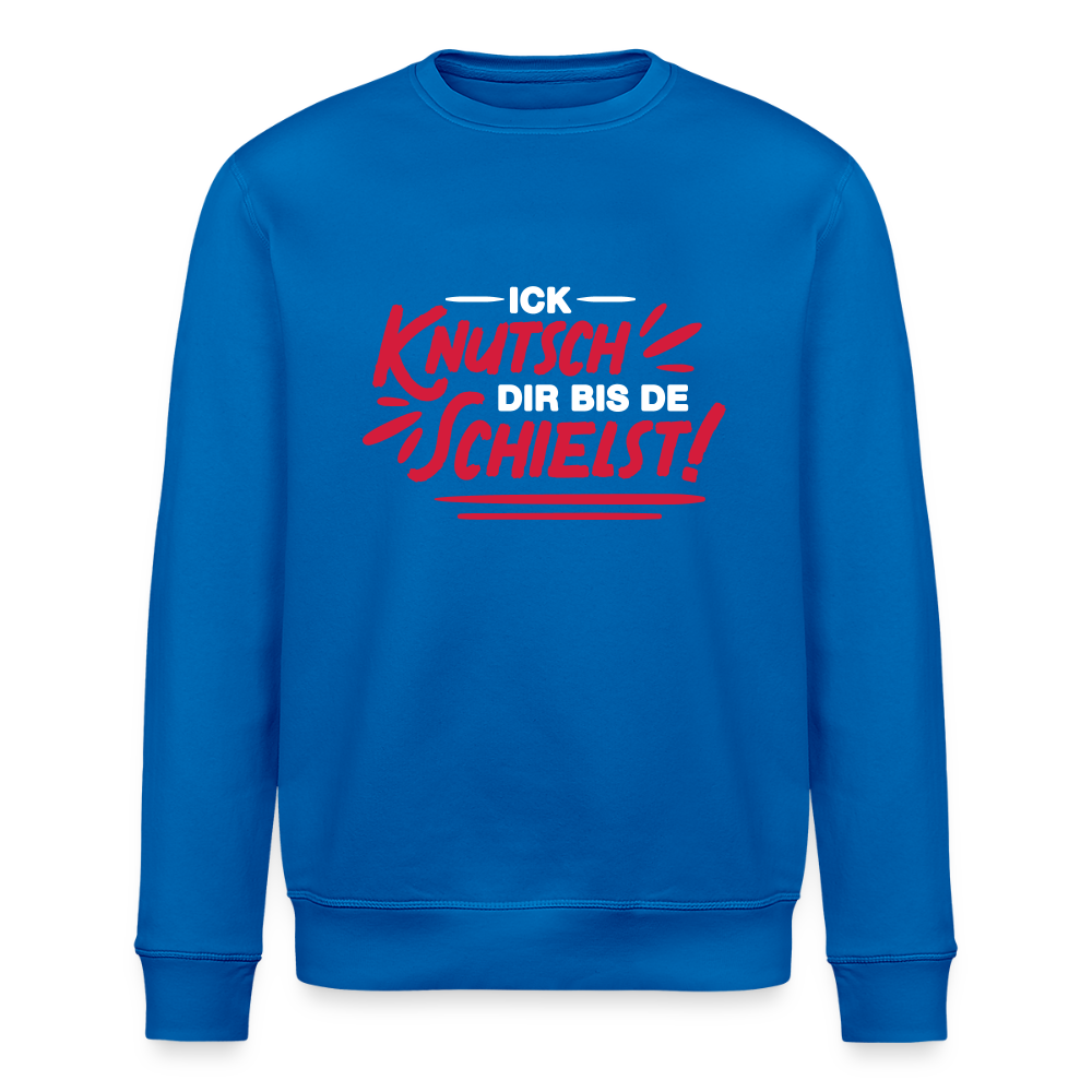 Ick knutsch dir! - Unisex Bio Sweatshirt - Königsblau