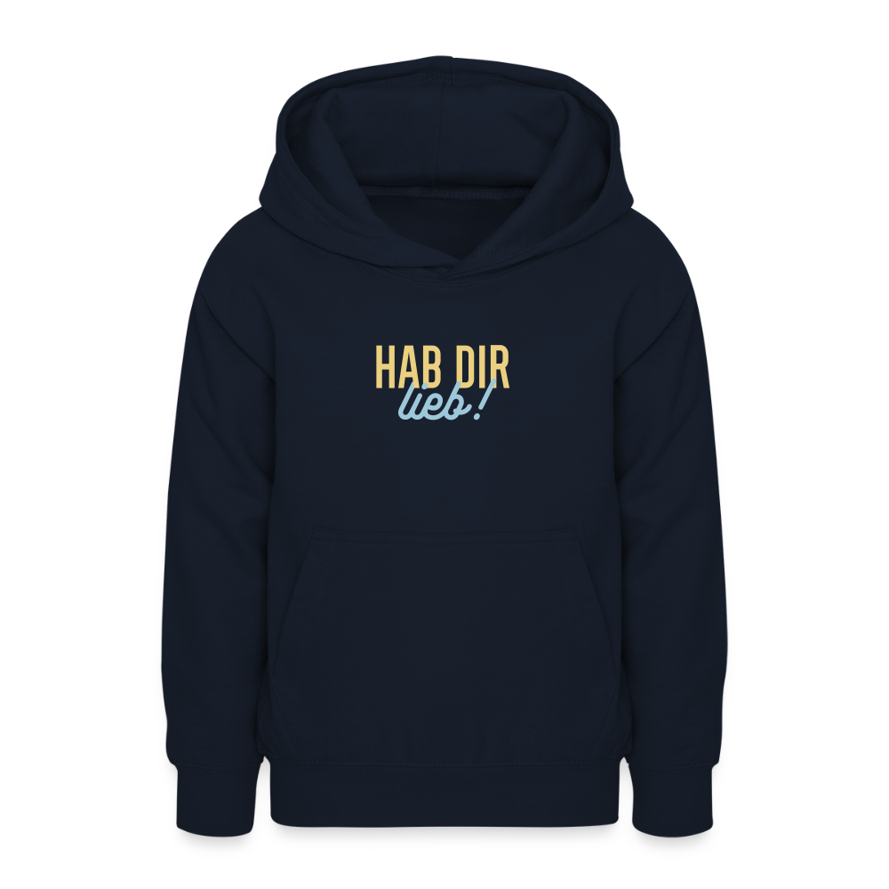 Hab Dir Lieb! - Teenager Hoodie - Navy