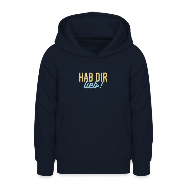 Hab Dir Lieb! - Teenager Hoodie - Navy