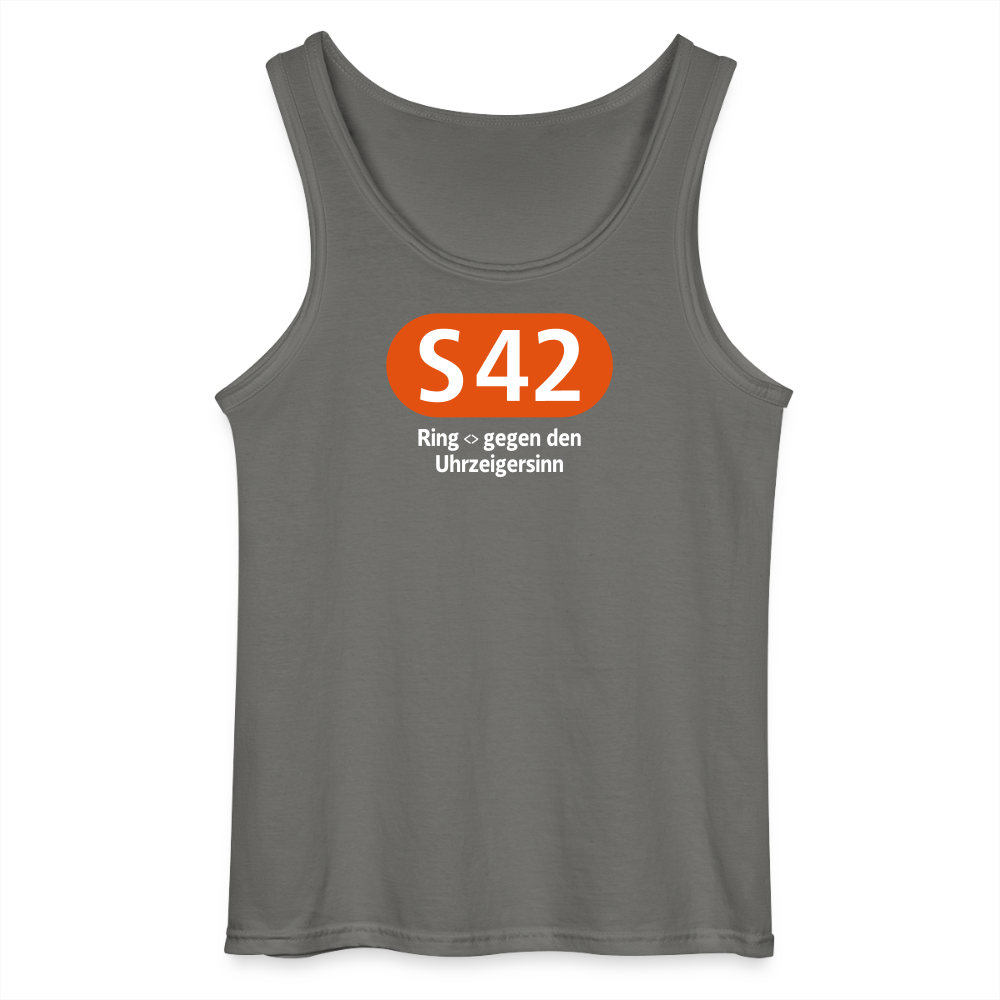 S42 - Männer Tank Top - Anthrazit