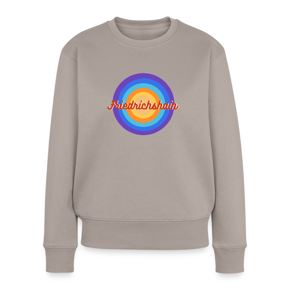Friedrichshain Retro - Frauen Premium Pullover - Taupe