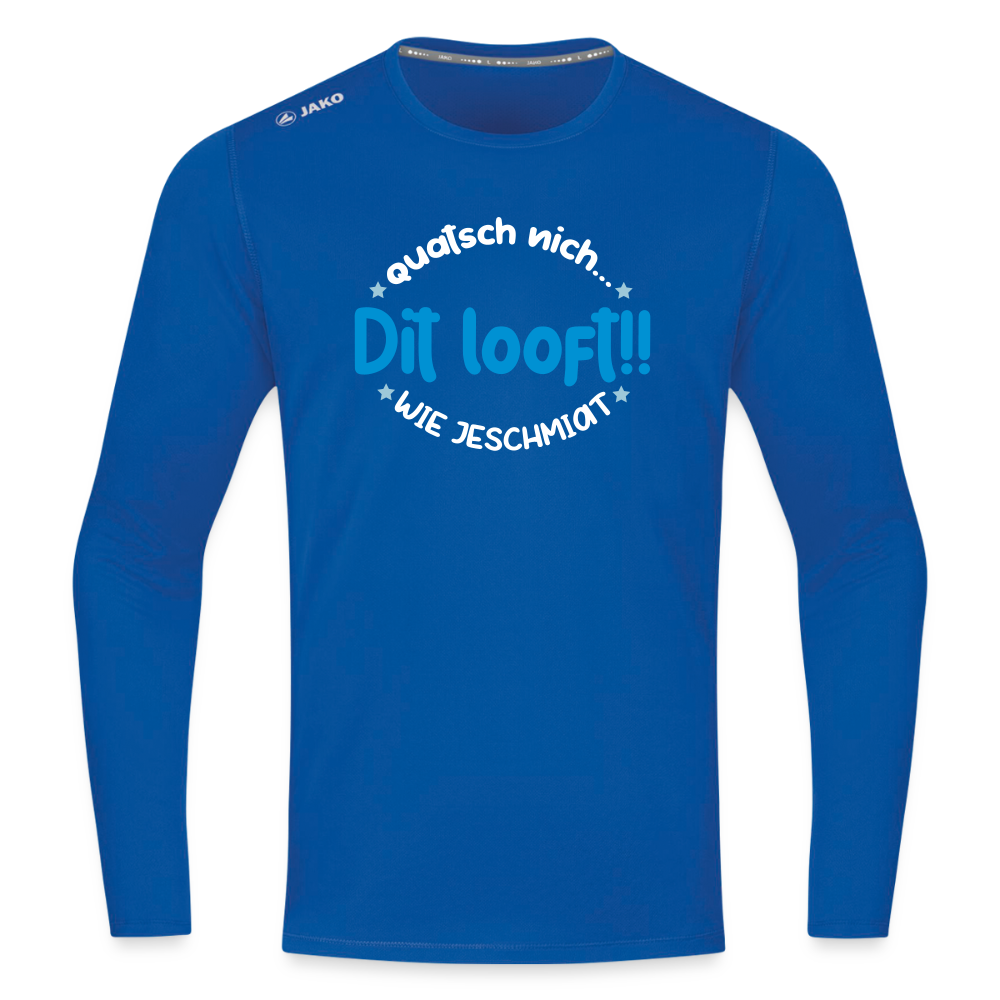 Dit Looft! - Männer Sport Langamshirt - Royalblau
