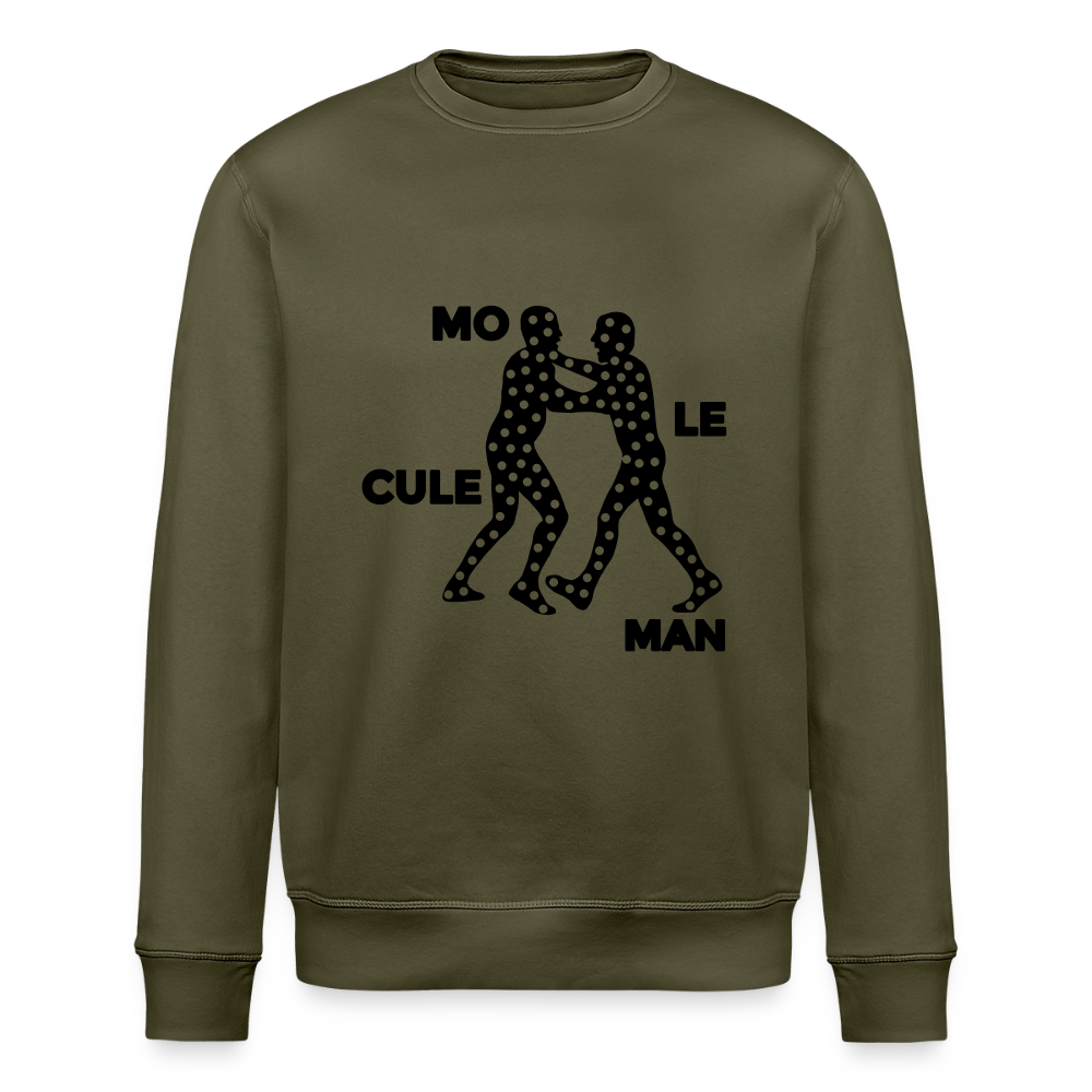 Mo le cule Man - Unisex Bio Sweatshirt - Khaki