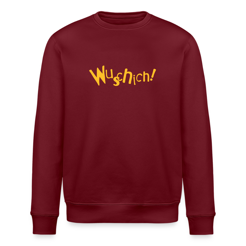 Wuschich! - Unisex Bio Sweatshirt - Burgunderrot