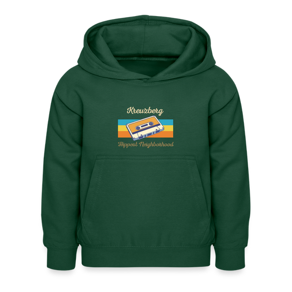 Kreuzberg Hippest Neighborhood - Kinder Hoodie - Flaschengrün