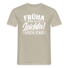 Früha war allet leichta! Ooch icke! - Männer Premium T-Shirt - Sandbeige