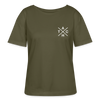 Tach X - Relaxed Rundhals Frauen Bio-T-Shirt - Khaki