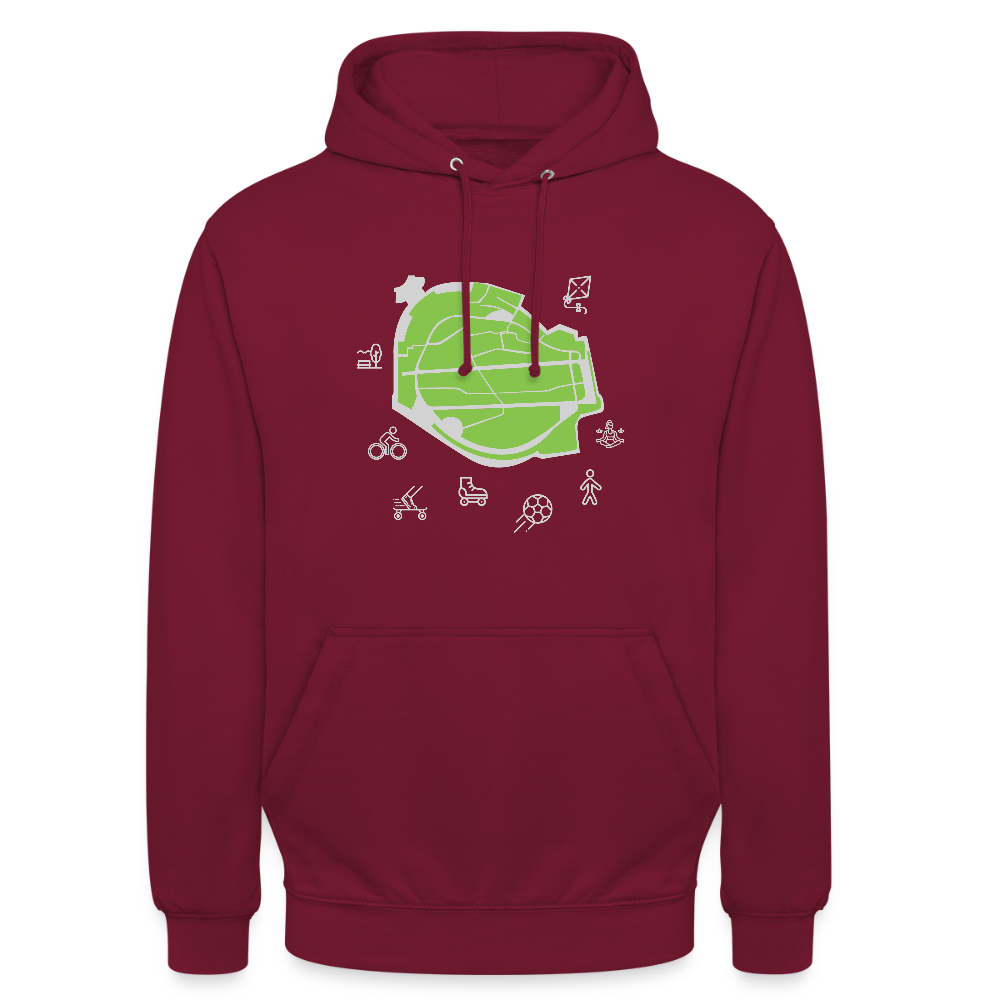 Tempelhof Feld - Unisex Hoodie - Bordeaux