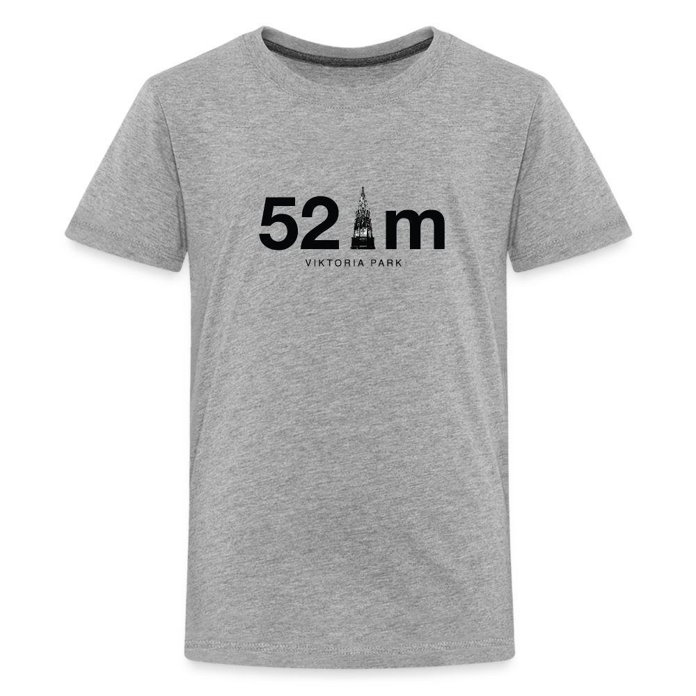 52 m Viktoria Park - Teenager Premium T-Shirt - Grau meliert