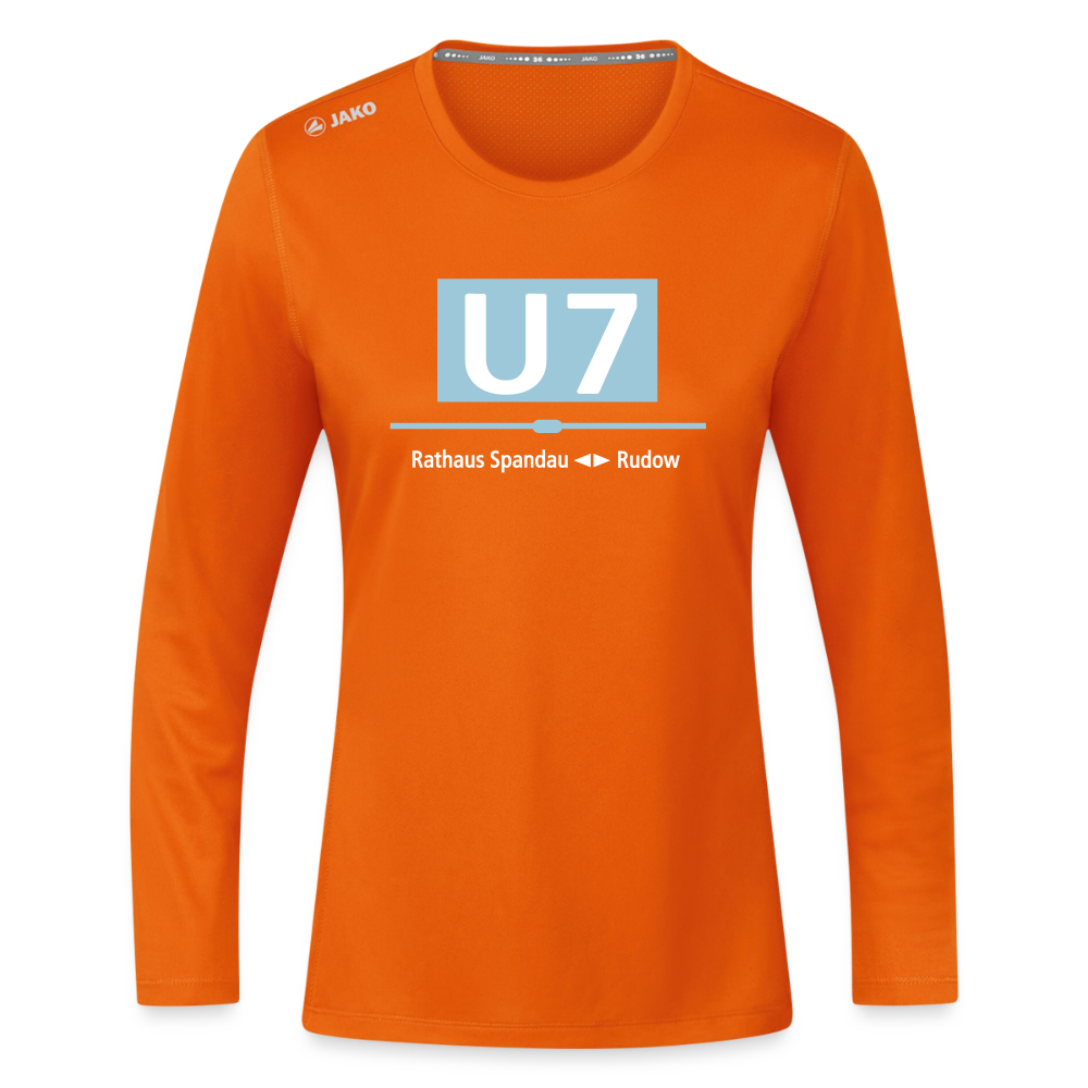 U7 - Frauen Sport Langarmshirt - Neonorange