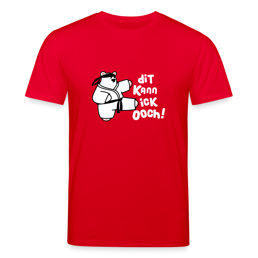 Dit kann ick ooch! - Unisex Bio T-Shirt - Rot