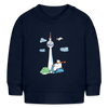 Roller Zum Berliner Fernsehturm - Baby Bio Pullover - Navy