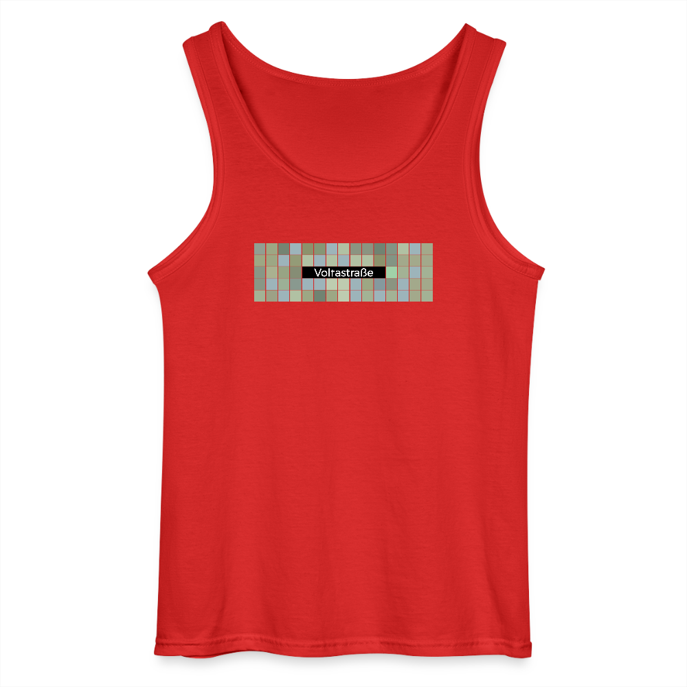 Voltastrasse - Männer Tank Top - Rot