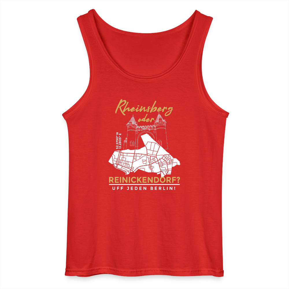 Rheinsberg oder Reinickendorf - Männer Tank Top - Rot
