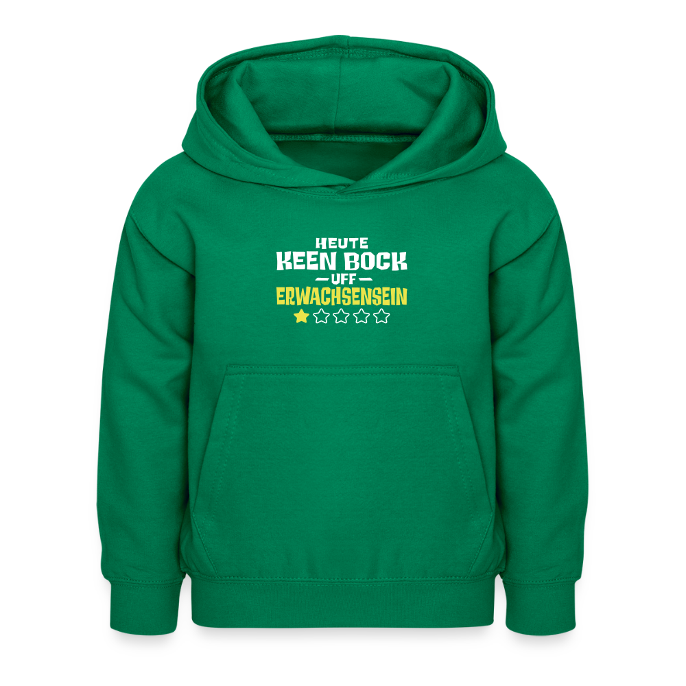 Keen Bock uff Erwachsensein - Kinder Hoodie - Kelly Green